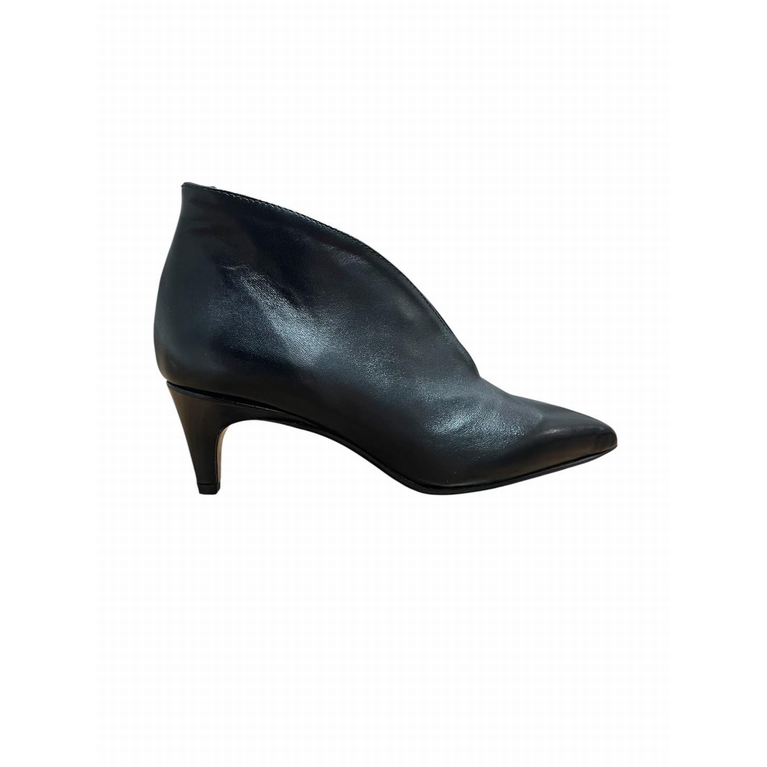 Escarpins Bee Fly 100% Cuir Noir - Pointure 37, Talon 3.5 Cm, Bout Carré - Occasion Très Bon état