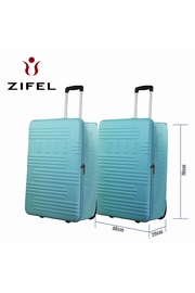 LOT DE 2 VALISES 70CM PLIABLE SEMI-RIGIDE ABS + POLYESTER
