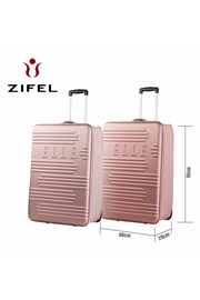 LOT DE 2 VALISES 70CM PLIABLE SEMI-RIGIDE ABS + POLYESTER