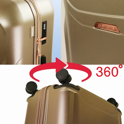 SET DE 3 VALISES CHEVIGNON Valises en ABS, 8 roues 360°,