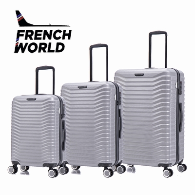 SET DE 3 VALISES FRENCH WORLD TRI-MATIERE :