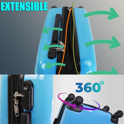 VALISE CABINE LONGBOARD COLLECTION : SURF BEACH EXTENSIBLE