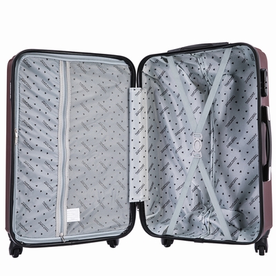 PACK DE 3 VALISES NAF NAF Matière : ABS 4 roues 360° , Roues