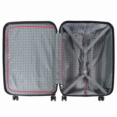 PACK DE 3 VALISES Ligne épurée Matière : 100% ABS 4 Double
