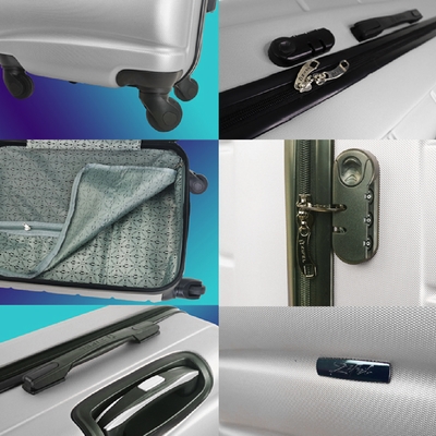 VALISE 50 CM Matière : ABS 4 Roues 360° Multidirectionelles
