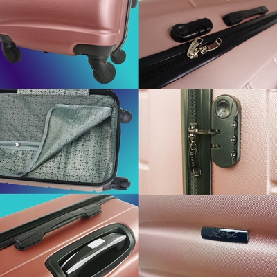 VALISE 60 CM Matière : ABS 4 Roues 360° Multidirectionelles