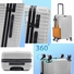 SET DE 3 VALISES FRENCH WORLD TRI-MATIERE :