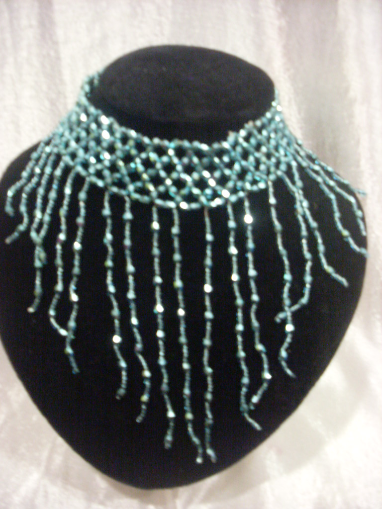COLLIER EN PERLE STRETCH - FEM CHIC - TURQUOISE