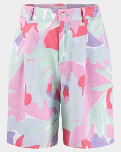 Boutique Fynch-Hatton | Femme | Pantalon | Short en lin à motifs fleuris BERMUDA IMPRIME 24054561