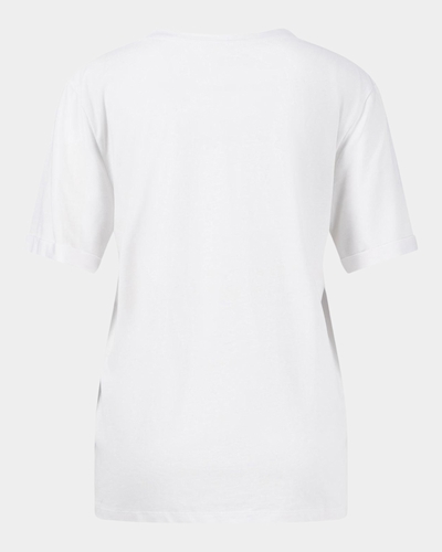 Boutique Fynch-Hatton | Femme | Blouse et t-shirt | T-shirt blanc imprimé T-SHIRT LOG 24056173