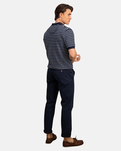 Boutique Fynch-Hatton | Homme | Polo | Polo rayé bleu marine POLO RAYE BC COTLIN 1503705