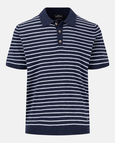 Boutique Fynch-Hatton | Homme | Polo | Polo rayé bleu marine POLO RAYE BC COTLIN 1503705
