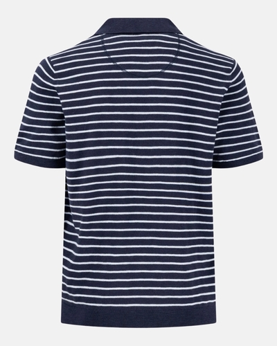 Boutique Fynch-Hatton | Homme | Polo | Polo rayé bleu marine POLO RAYE BC COTLIN 1503705