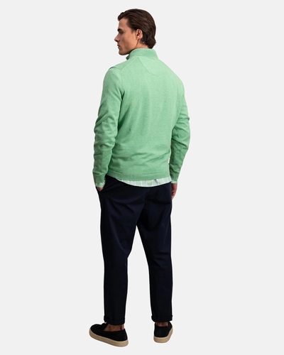 Boutique Fynch-Hatton | Homme | Pull | Troyer uni en coton TROYER STRUCTURE 1502316