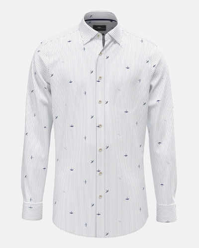 Boutique Fynch-Hatton | Homme | Chemise | Chemise rayée avec logo CHEMISE TREE PRINT 15028293