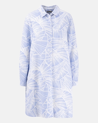 Boutique Fynch-Hatton | Femme | Robe | Robe bleue ROBE IMPRIME 25032331