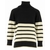 PULL COL ROULE MARIN BLACK - IVORY QUESTION