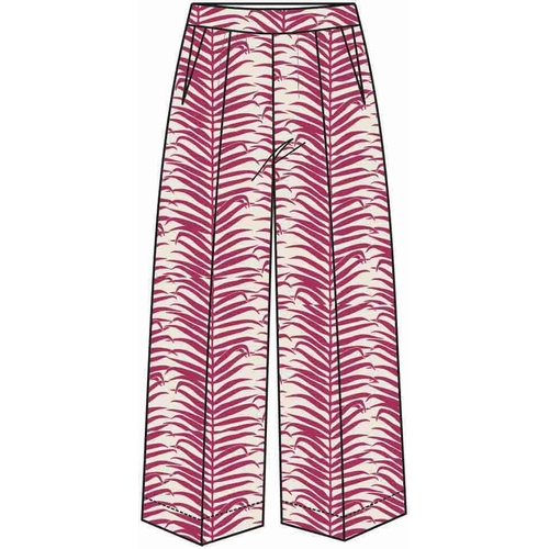 PANTALON 4058 NINA - BLEU BLANC ROUGE - IMPRIME - 2