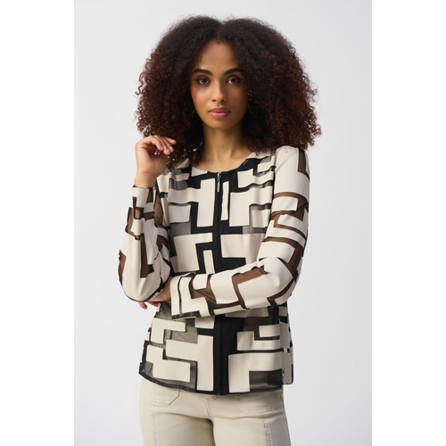 VESTE 251932 - RIBKOFF - BEIGE/NOIR - 1