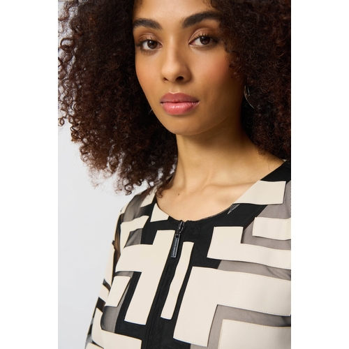 VESTE 251932 - RIBKOFF - BEIGE/NOIR - 2