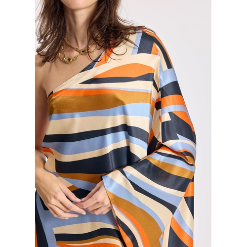 ROBE L ALBA KIARA - LAUREN VIDAL - IMPRIME BLEU - 2