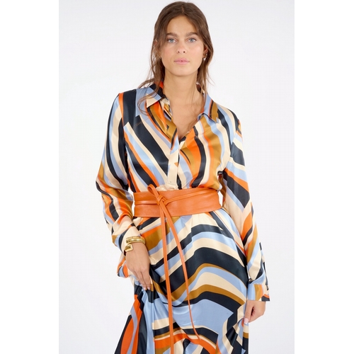 ROBE L KIMI KIARA - LAUREN VIDAL - IMPRIME BLEU - 1