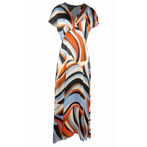 ROBE L MAGDA KIARA - LAUREN VIDAL - IMPRIME BLEU - 2