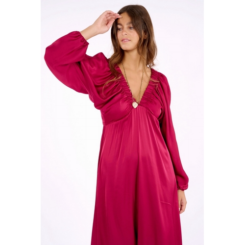 ROBE L LEANA KIARA - LAUREN VIDAL - FRAMBOISE - 2