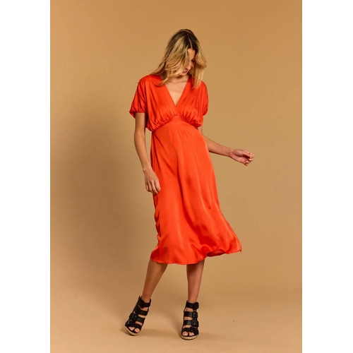 ROBE L SCARLET KIARA - LAUREN VIDAL - ORANGE - 1