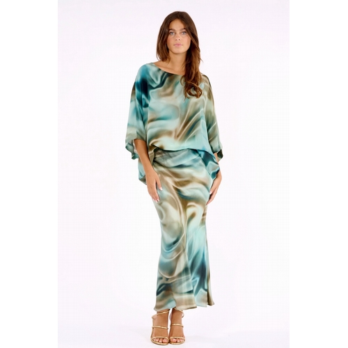 JUPE L VERA LAGOON - LAUREN VIDAL - IMPRIME GREEN - 1