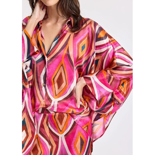 BLOUSE EDENE MATIS - LAUREN VIDAL - IMPRIME PLUM - 2