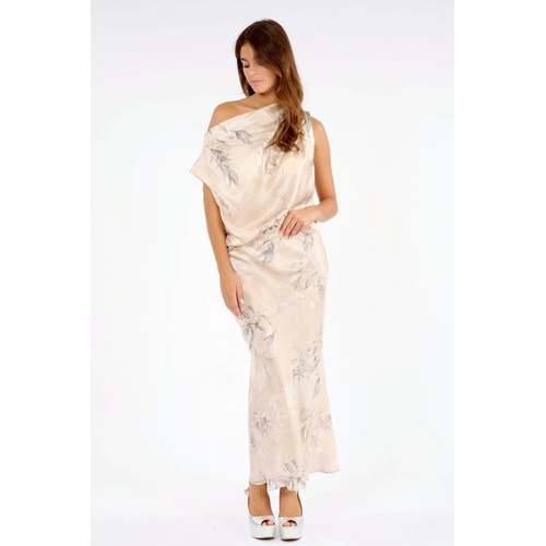 JUPE L MANON MATIS - LAUREN VIDAL - IMPRIME BEIGE - 1