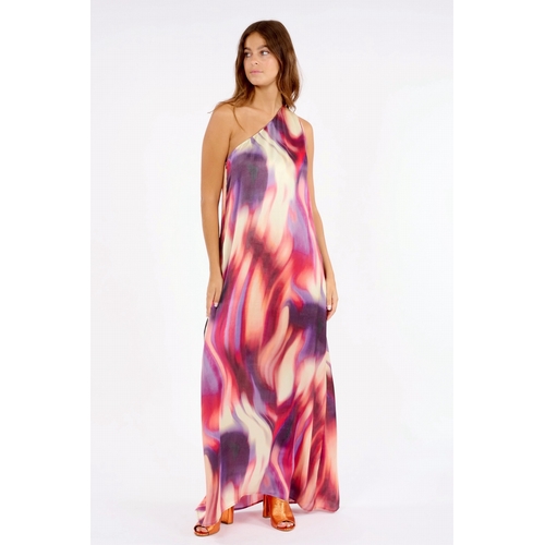 ROBE MARISA TOPAZE - LAUREN VIDAL - IMPRIME FLAM - 1