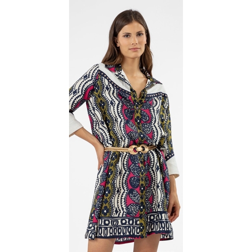 ROBE 4016 BROOKE - BLEU BLANC ROUGE - IMPRIME - 1