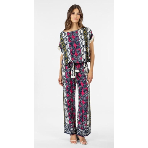 PANTALON 4018 CALEB - BLEU BLANC ROUGE - IMPRIME - 1