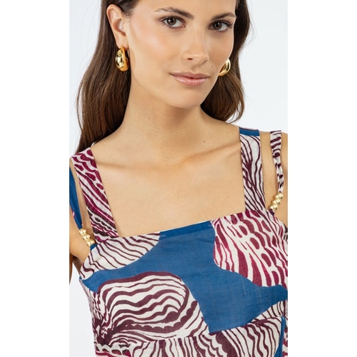 ROBE L 4059 BLAIR - BLEU BLANC ROUGE - IMPRIME - 2