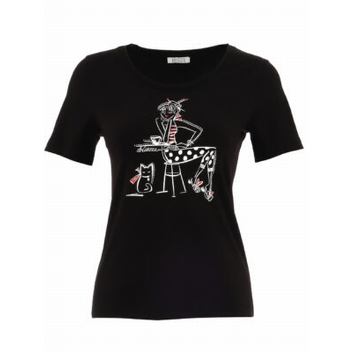 TEE SHIRT 25100 - DOLCEZZA - NOIR - 1