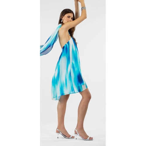ROBE 4081 DOREEN - BLEU BLANC ROUGE - IMPRIME - 1
