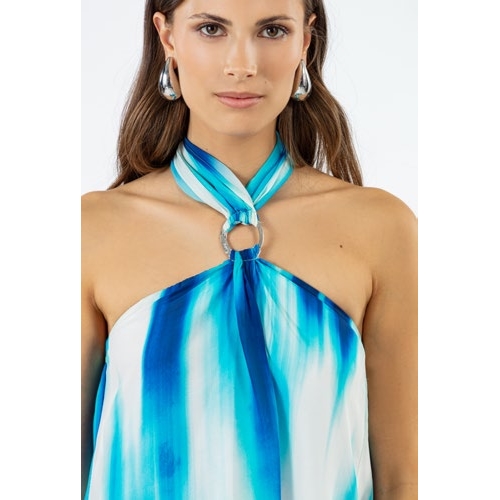 ROBE 4081 DOREEN - BLEU BLANC ROUGE - IMPRIME - 2