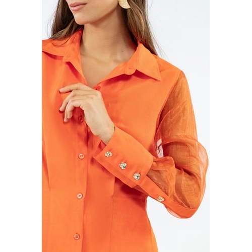 ROBE 4049 JAYDA - BLEU BLANC ROUGE - ORANGE - 2