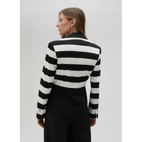 VESTE LS2502014 - LOLA CASADEMUNT - NOIR ET BLANC - 2