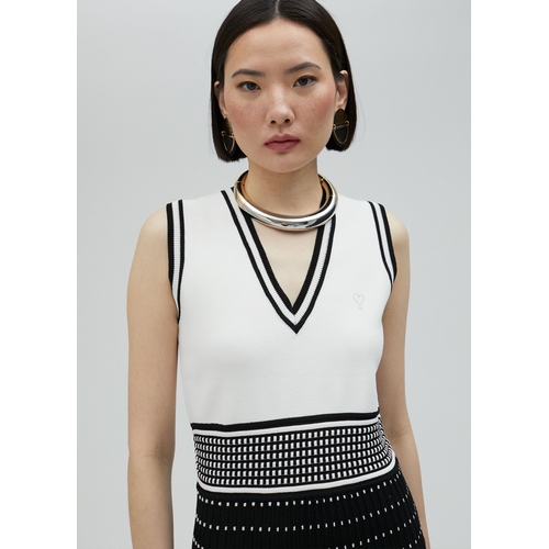 ROBE LS2516002 - LOLA CASADEMUNT - NOIR ET BLANC - 2