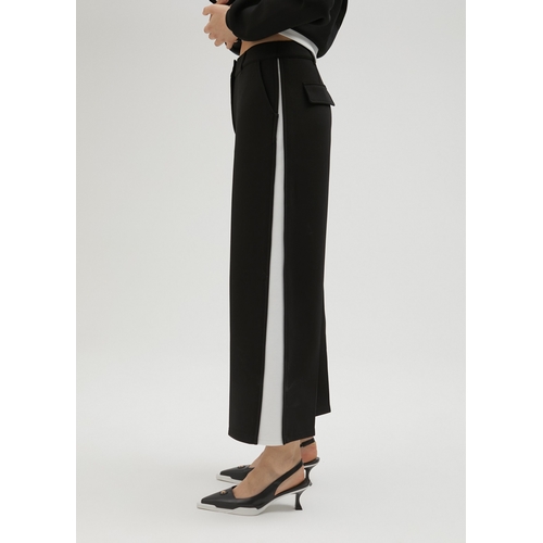 PANTALON LS2514029 - LOLA CASADEMUNT - NOIR ET BLANC - 1