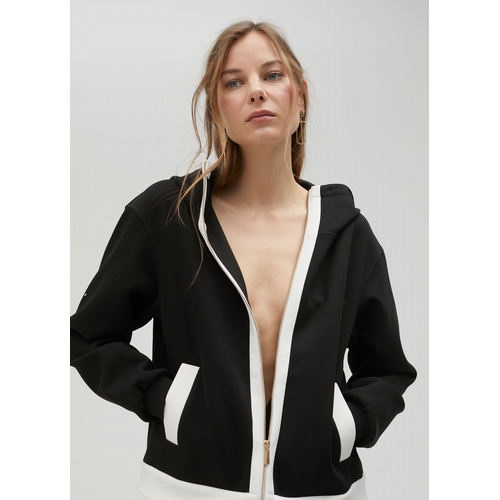 SWEAT LS2511018 - LOLA CASADEMUNT - NOIR ET BLANC - 1