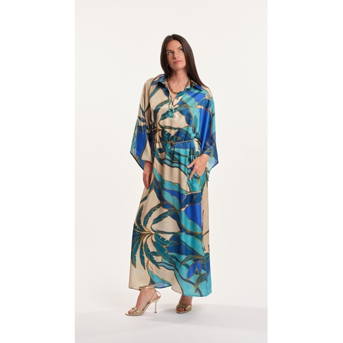 ROBE ADASSA MINORCA - LAUREN VIDAL - IMPRIME TURKIS - 1