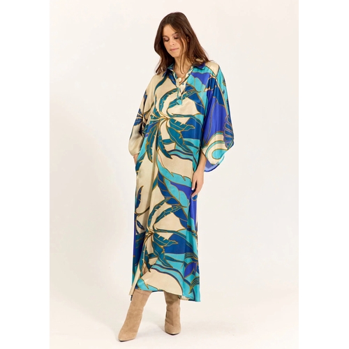 ROBE ADASSA MINORCA - LAUREN VIDAL - IMPRIME TURKIS - 2