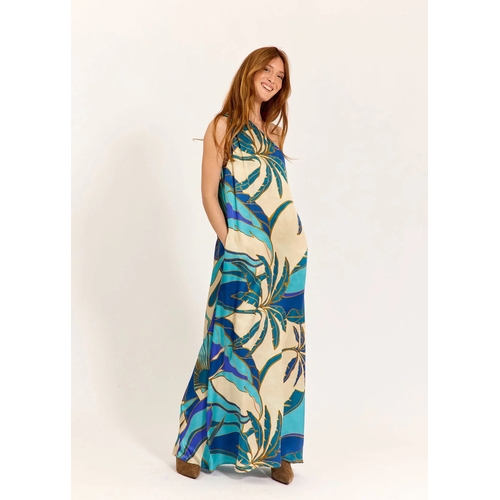 ROBE CLARA MINORCA - LAUREN VIDAL - IMPRIME TURKIS - 1