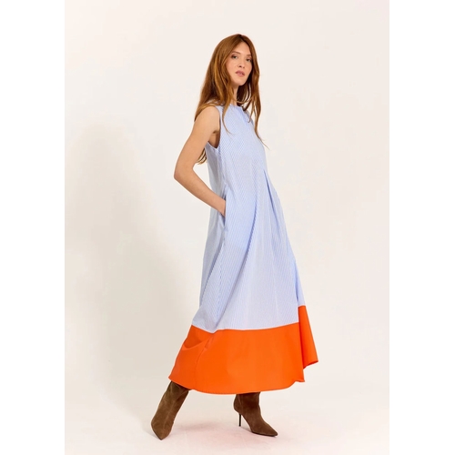 ROBE ALWEN LAGOMA - LAUREN VIDAL - CIEL/ORANGE - 1