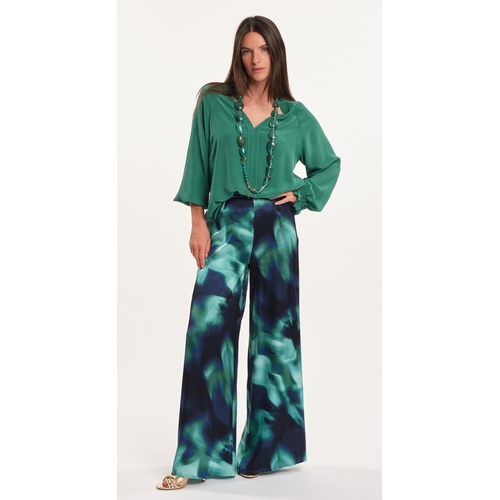 PANTALON YUKA FIDJI* - LAUREN VIDAL - IMPRIME BLEU - 2