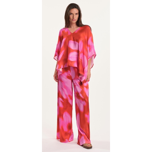 PANTALON YUKA FIDJI* - LAUREN VIDAL - IMPRIME ROSE - 1